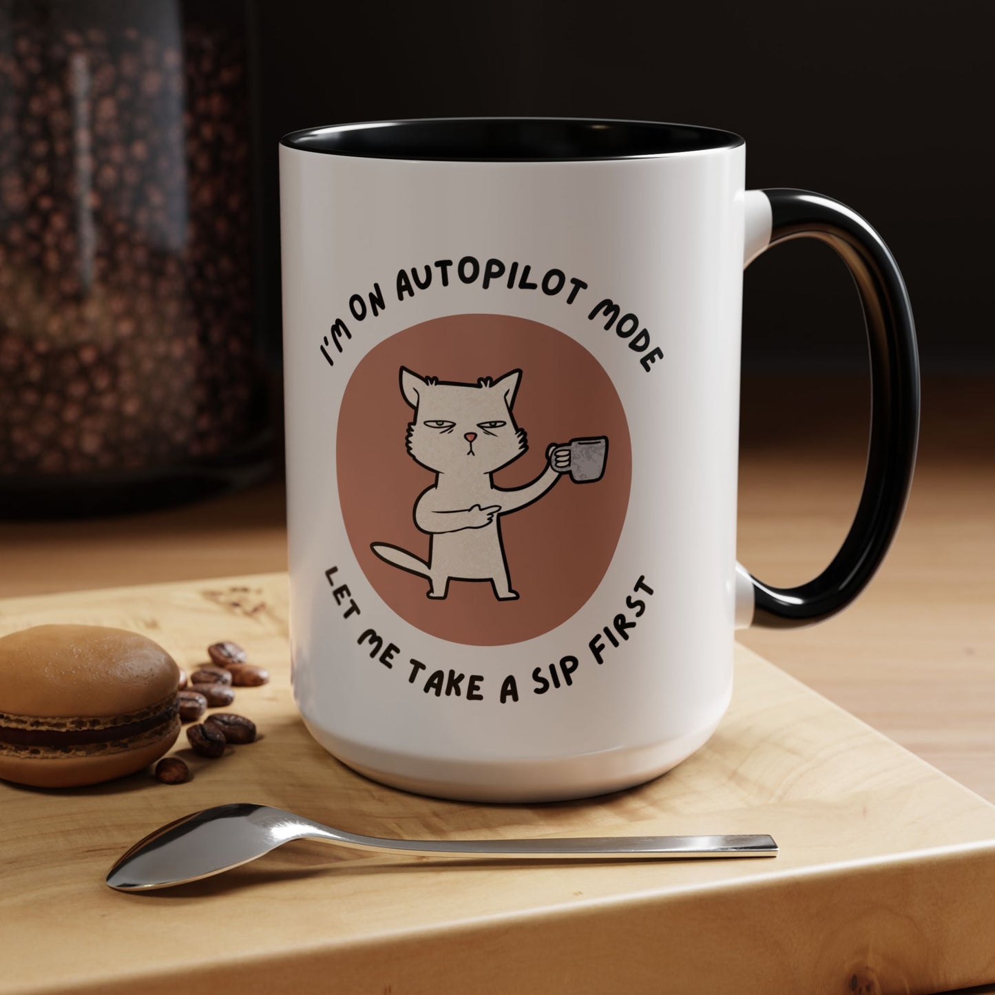 Funny Cat Autopilot Coffee Mug| 11oz & 15oz