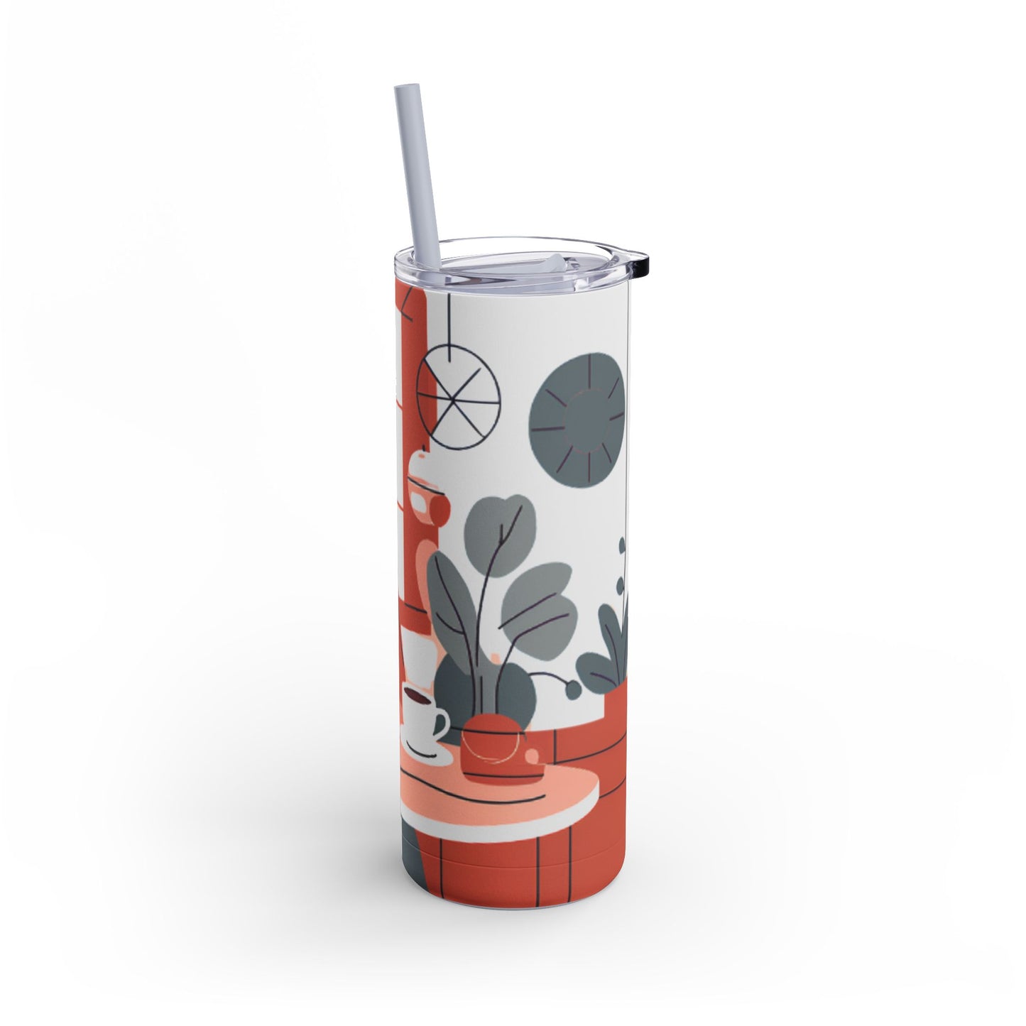 Cozy Coffee Vibes Tumbler - 20oz Matte Skinny Tumbler