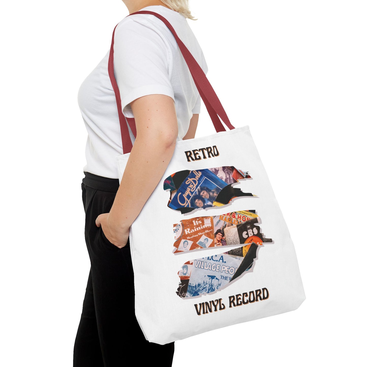 Retro Vinyl Record Tote Bag