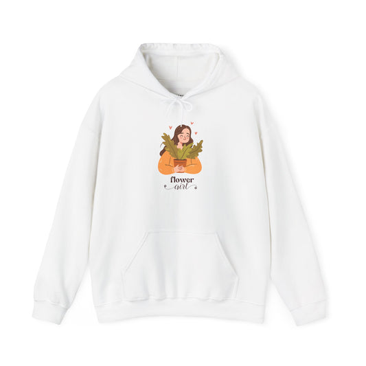 Hooded Cozy Drawstring Sweatshirt, Flower girl