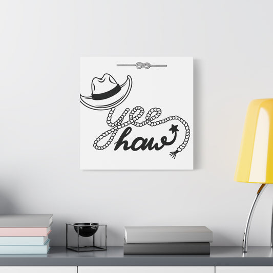 Yeehaw Corral Canvas Art - Stretched Matte Wall Decor