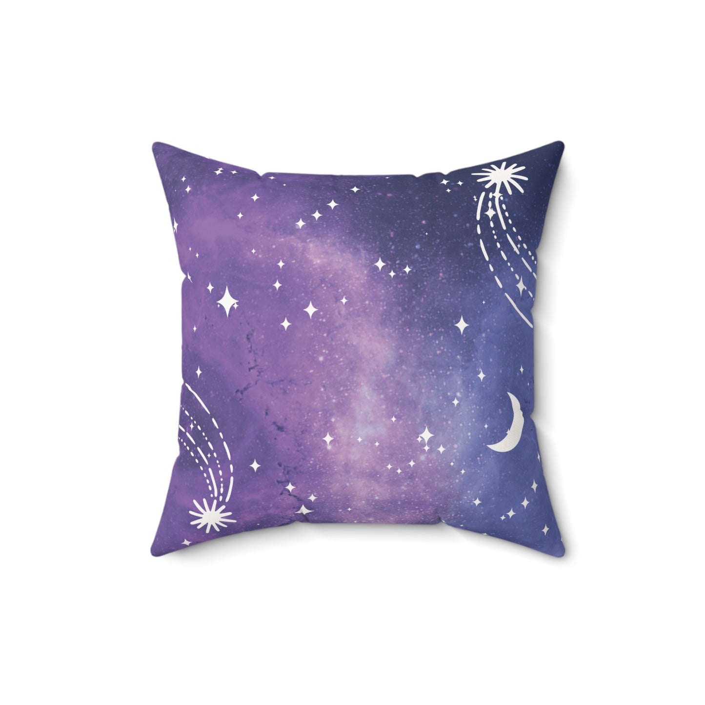 Galactic Wonder Faux Suede Square Pillow