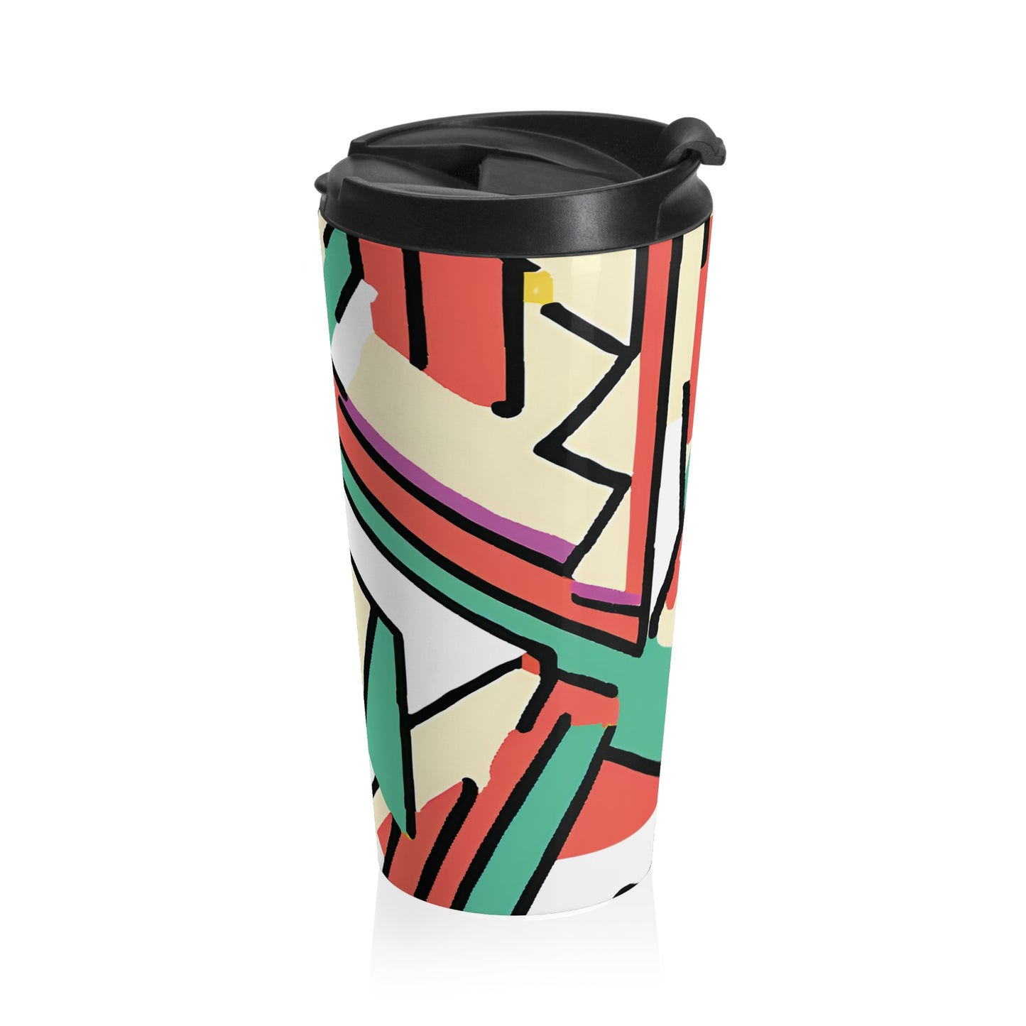 Colorful Art Stainless Steel Travel Mug - Eco-Friendly Travel Cup