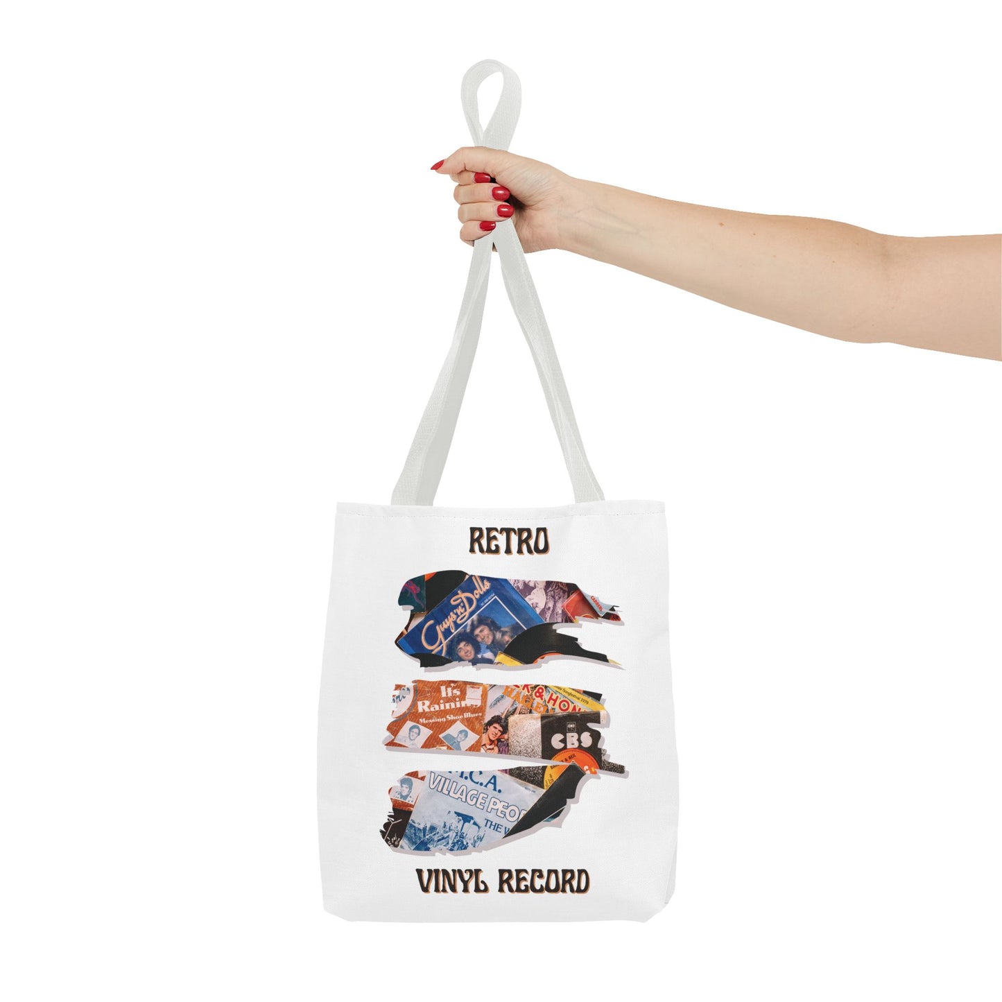 Retro Vinyl Record Tote Bag