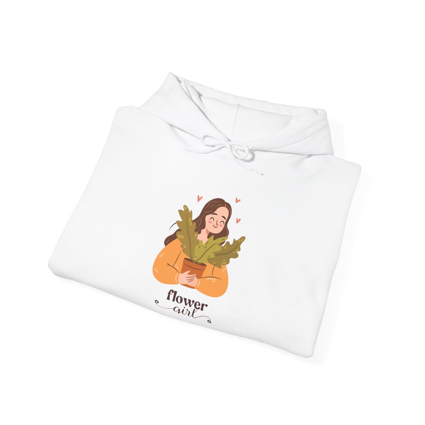 Hooded Cozy Drawstring Sweatshirt, Flower girl