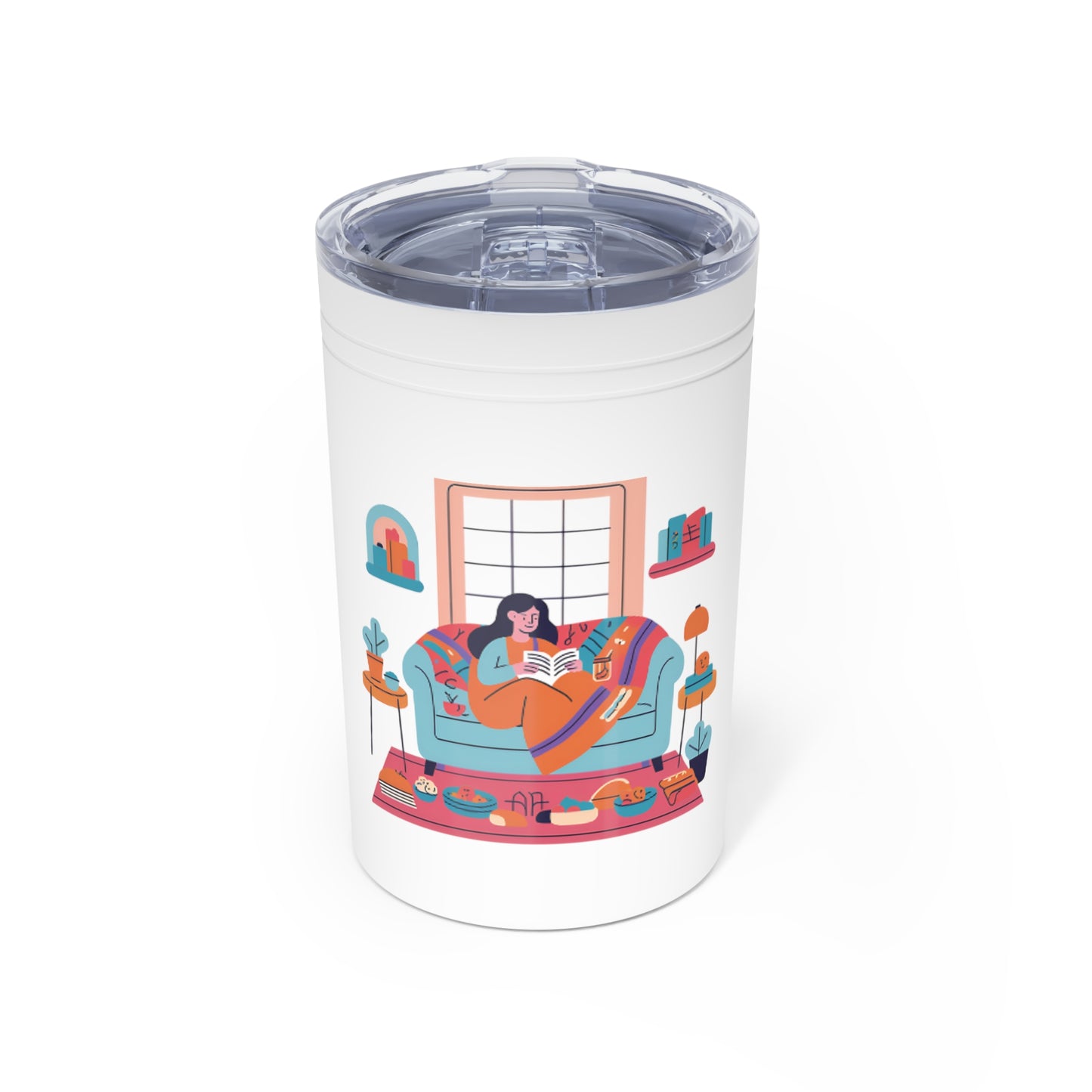 Cozy Reader Tumbler - 11oz Vacuum InsulatedTumbler