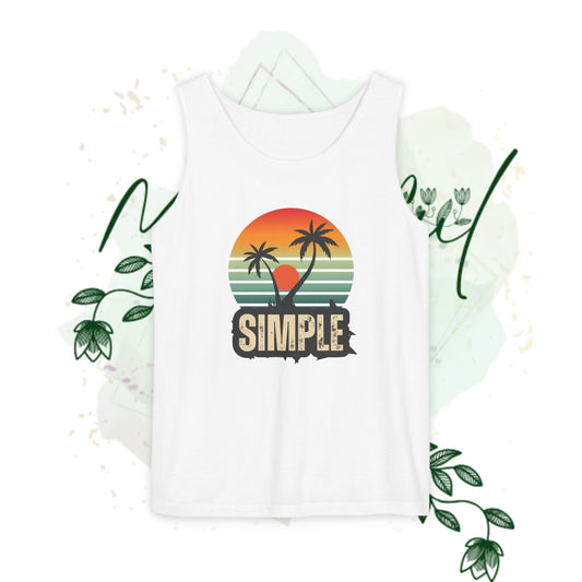 Simple Sunset Vibe Tank Top