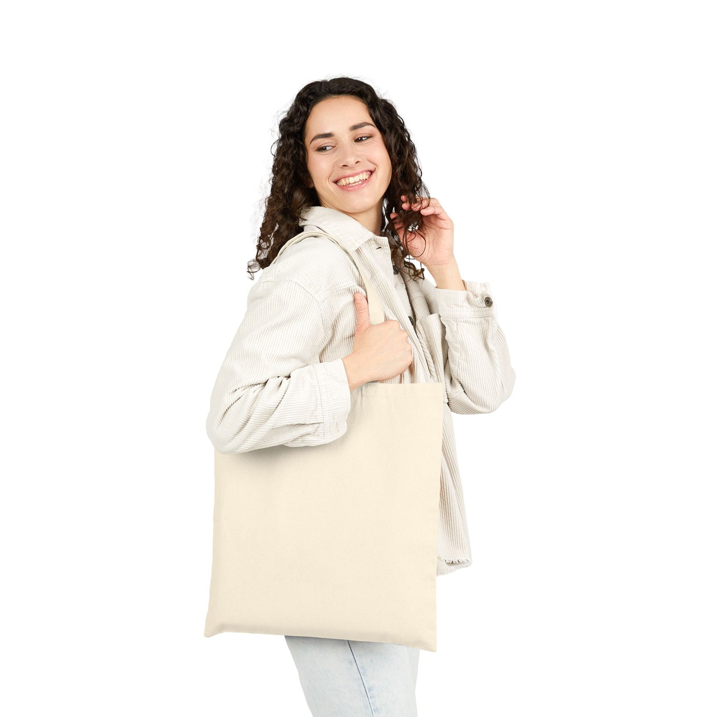 Boho-Inspired Cotton Canvas Tote Bag