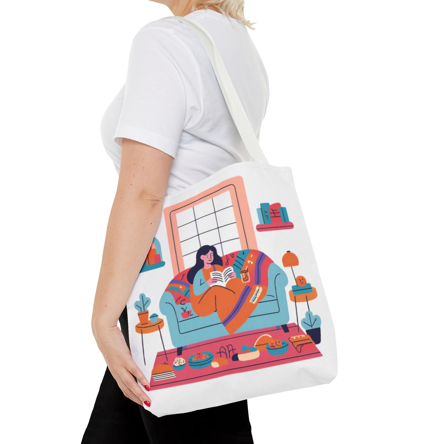 Cozy Reading Tote Bag