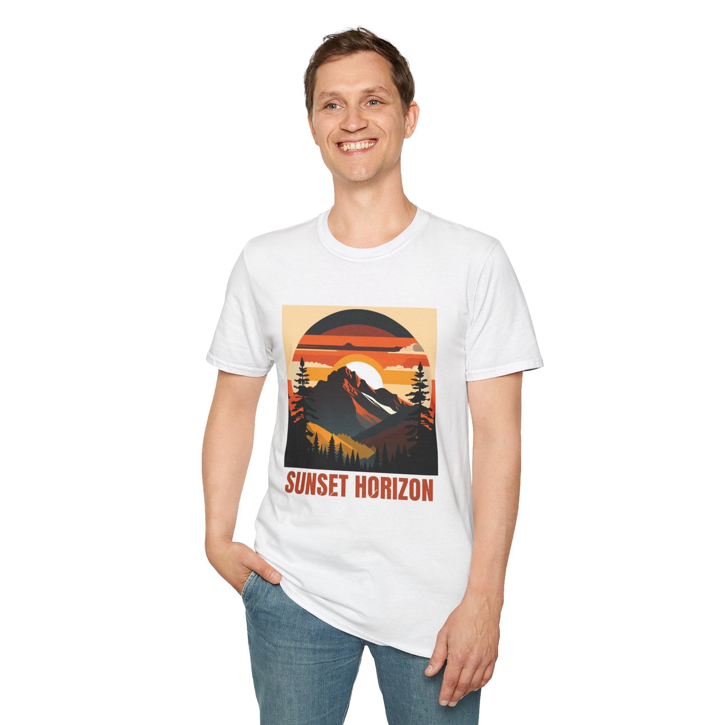 Sunset Horizon Unisex Softstyle T-Shirt