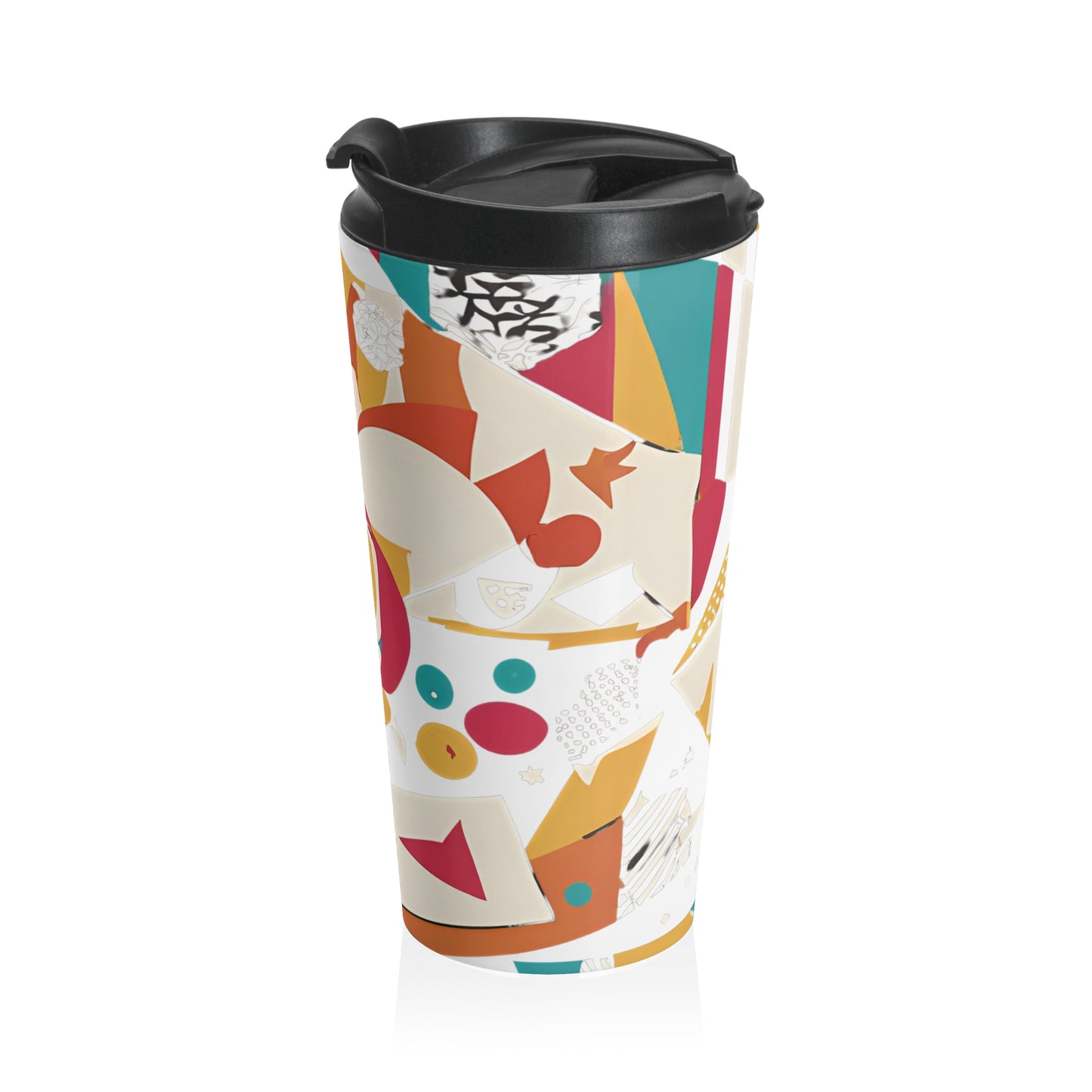 Colorful Abstract Stainless Steel Travel Mug