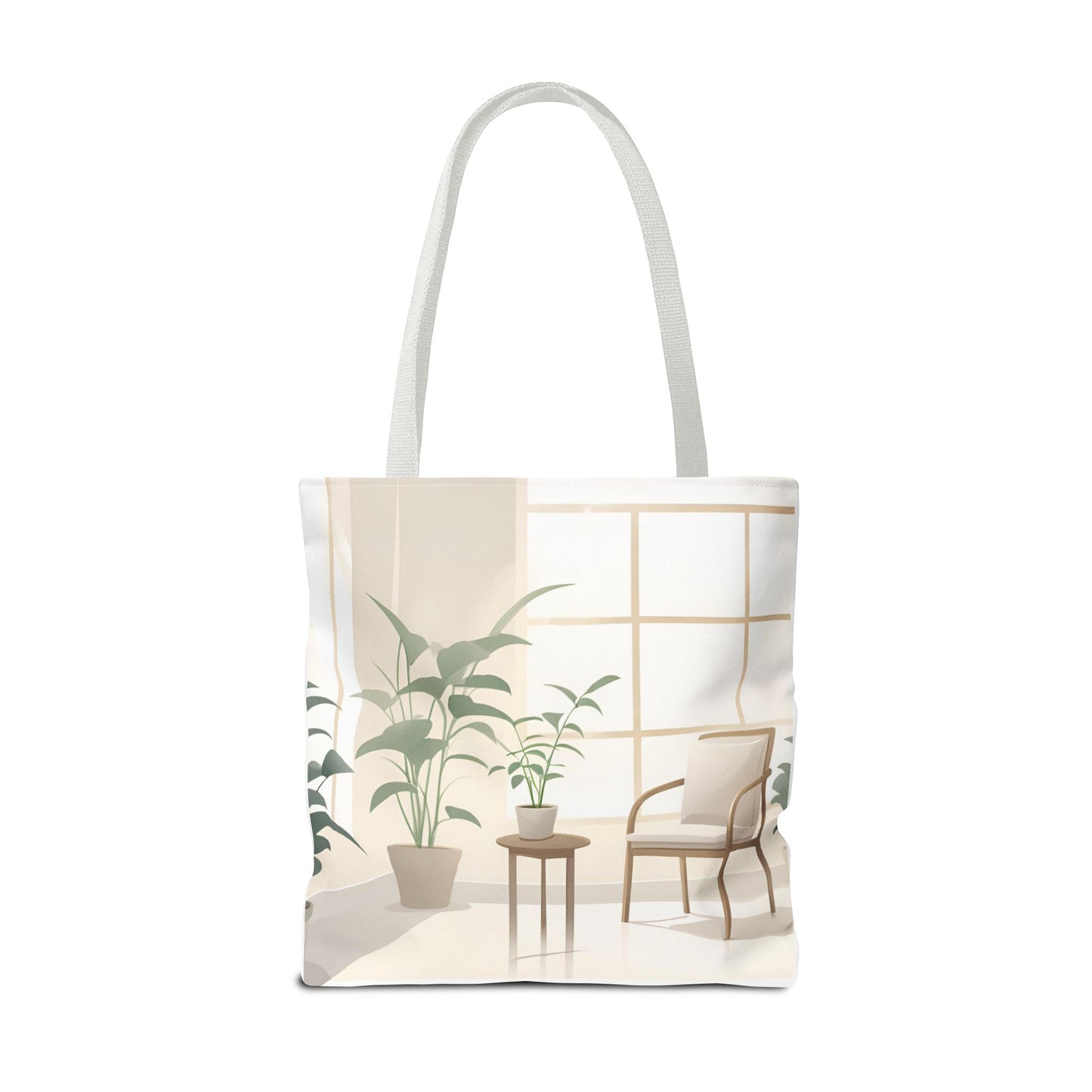 Cozy Home Vibe Tote Bag - Aesthetic Plant Design for Everyday Use