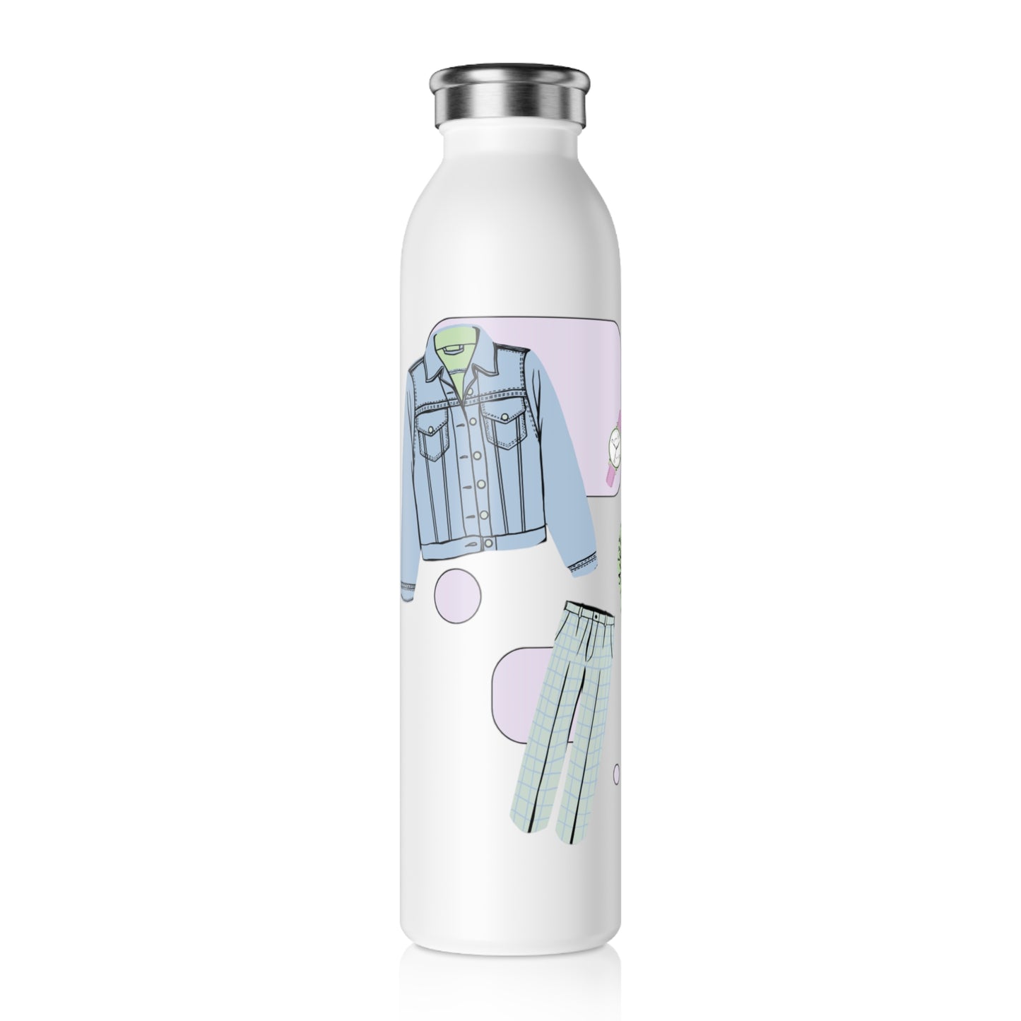 'Fashion for Days' Slim Water Bottle