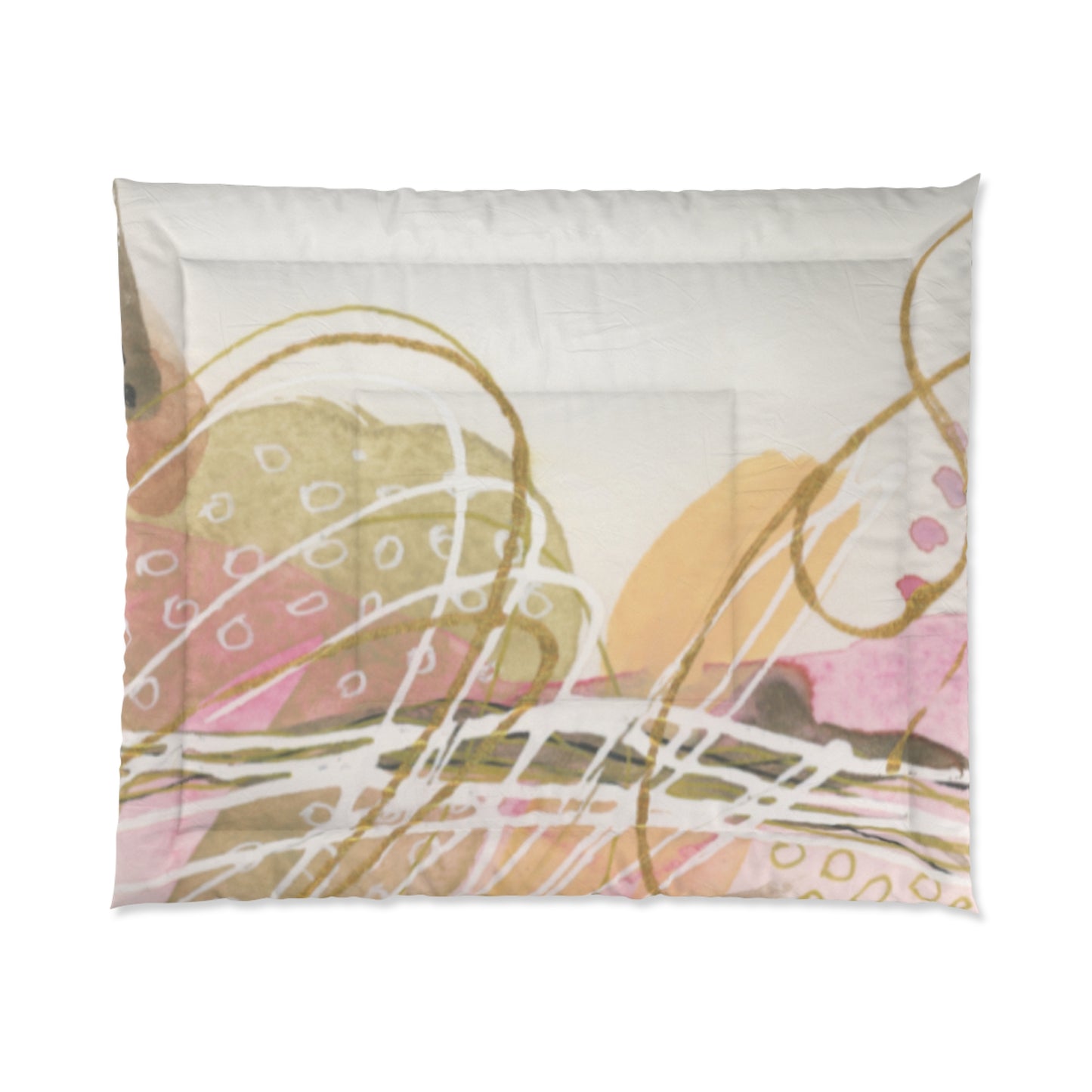 Abstract Boho Comforter Set, Cozy Bedding for Relaxing Home Vibes