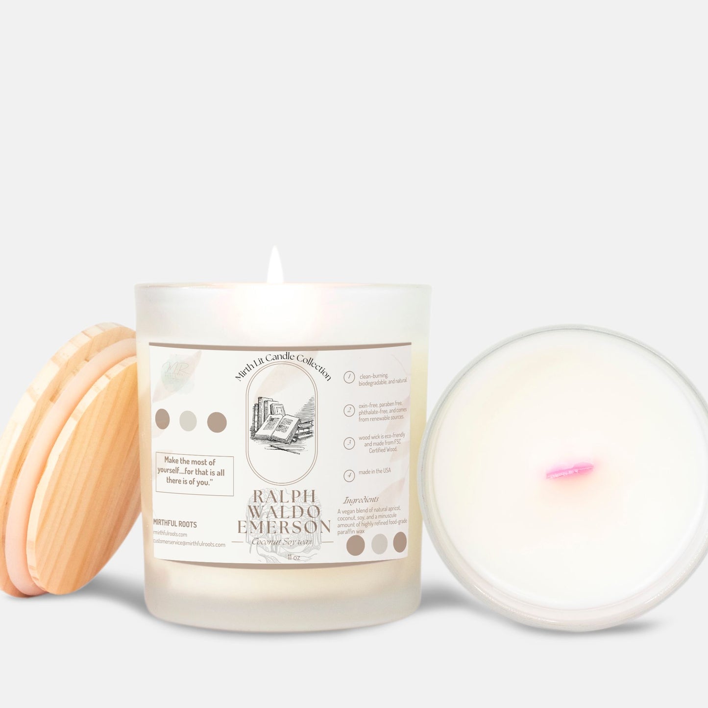 Mirth Lit Candle: Ralph Waldo Emerson