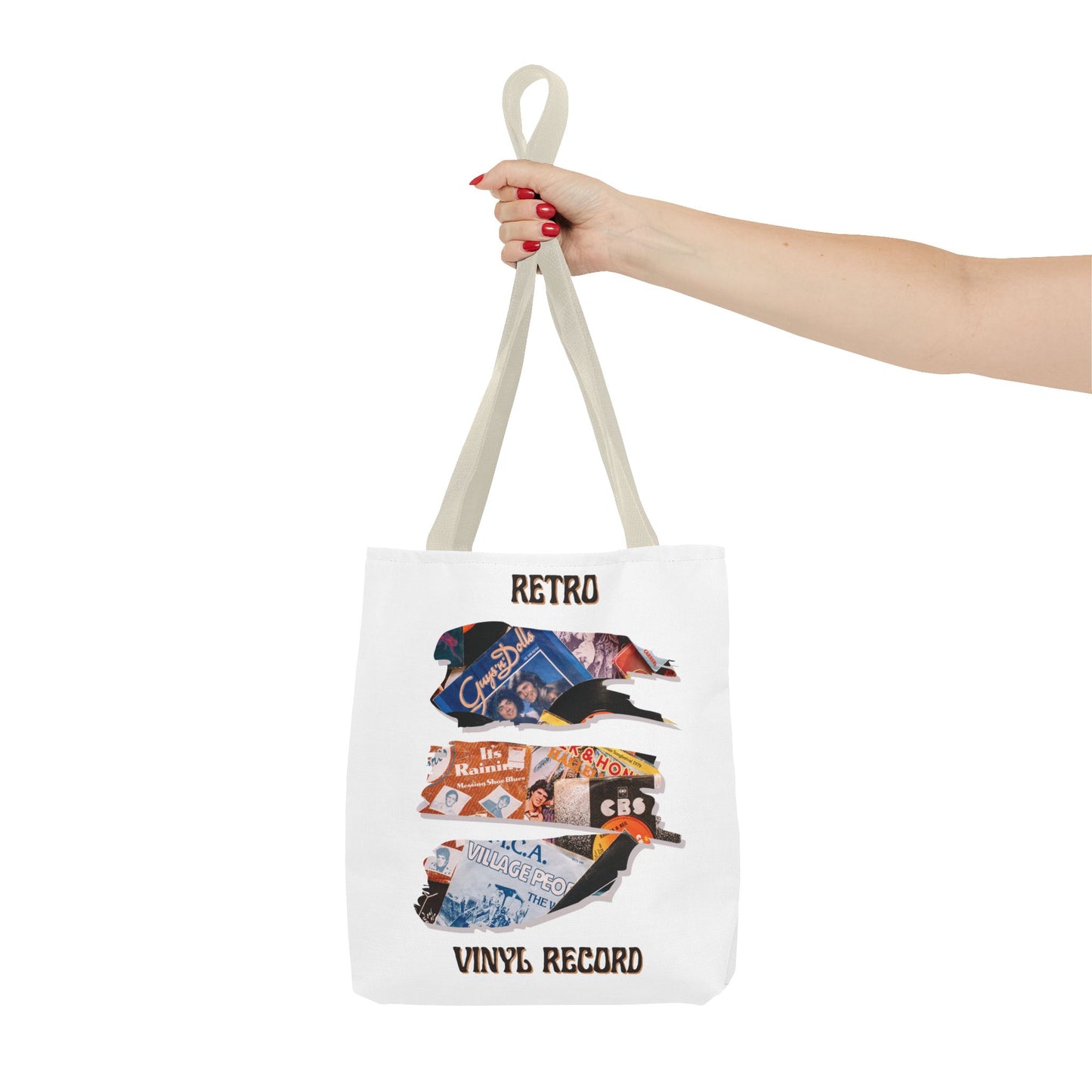 Retro Vinyl Record Tote Bag