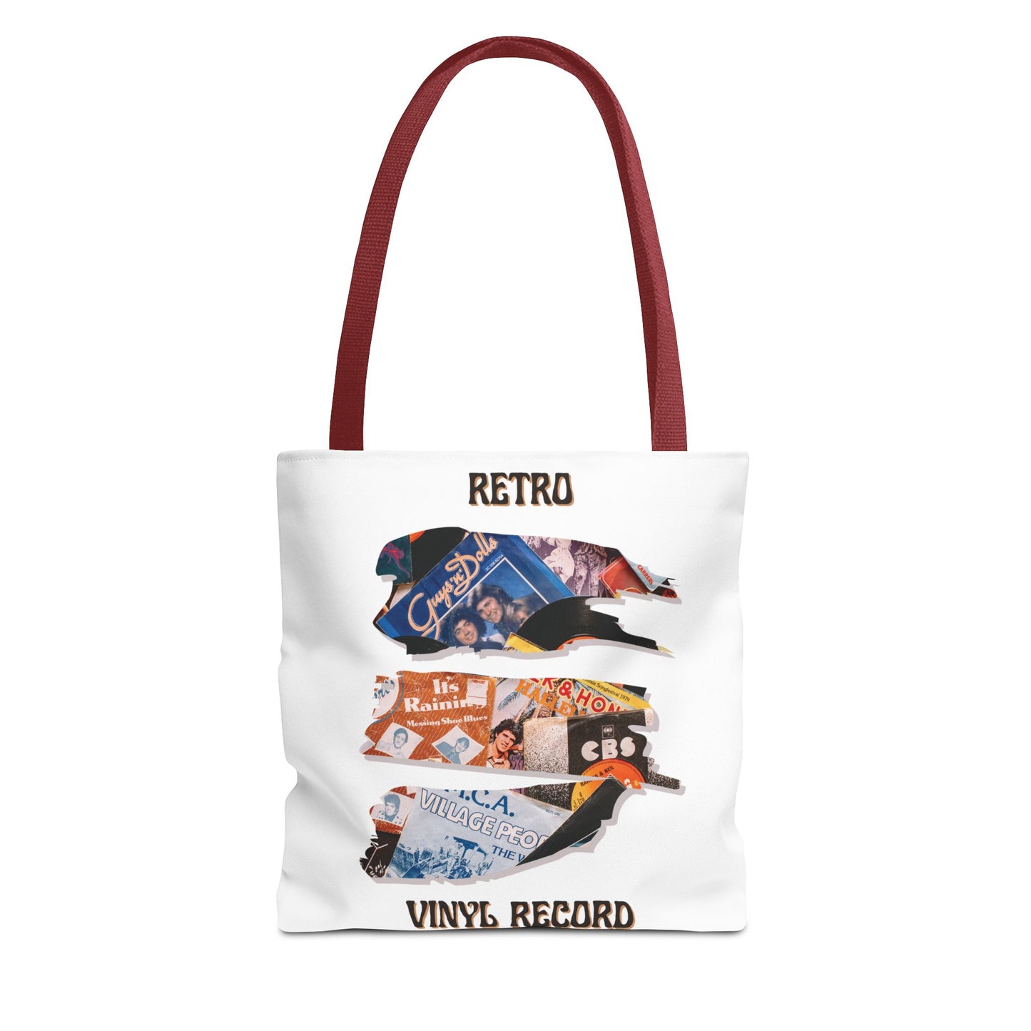 Retro Vinyl Record Tote Bag