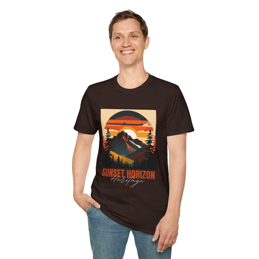 Sunset Horizon Unisex Softstyle T-Shirt