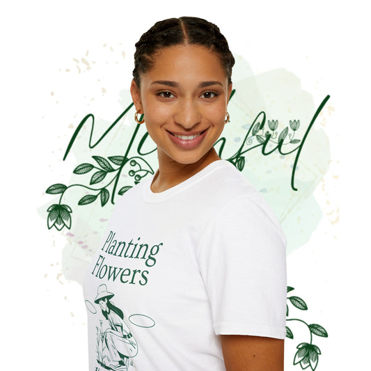 Limited Edition Planting Flowers Unisex Softstyle T-Shirt