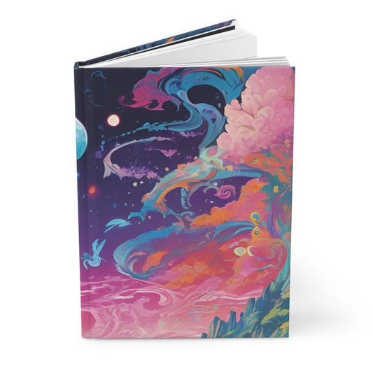 Fantasy Swirl Hardcover Journal - Cosmic Dreamscape