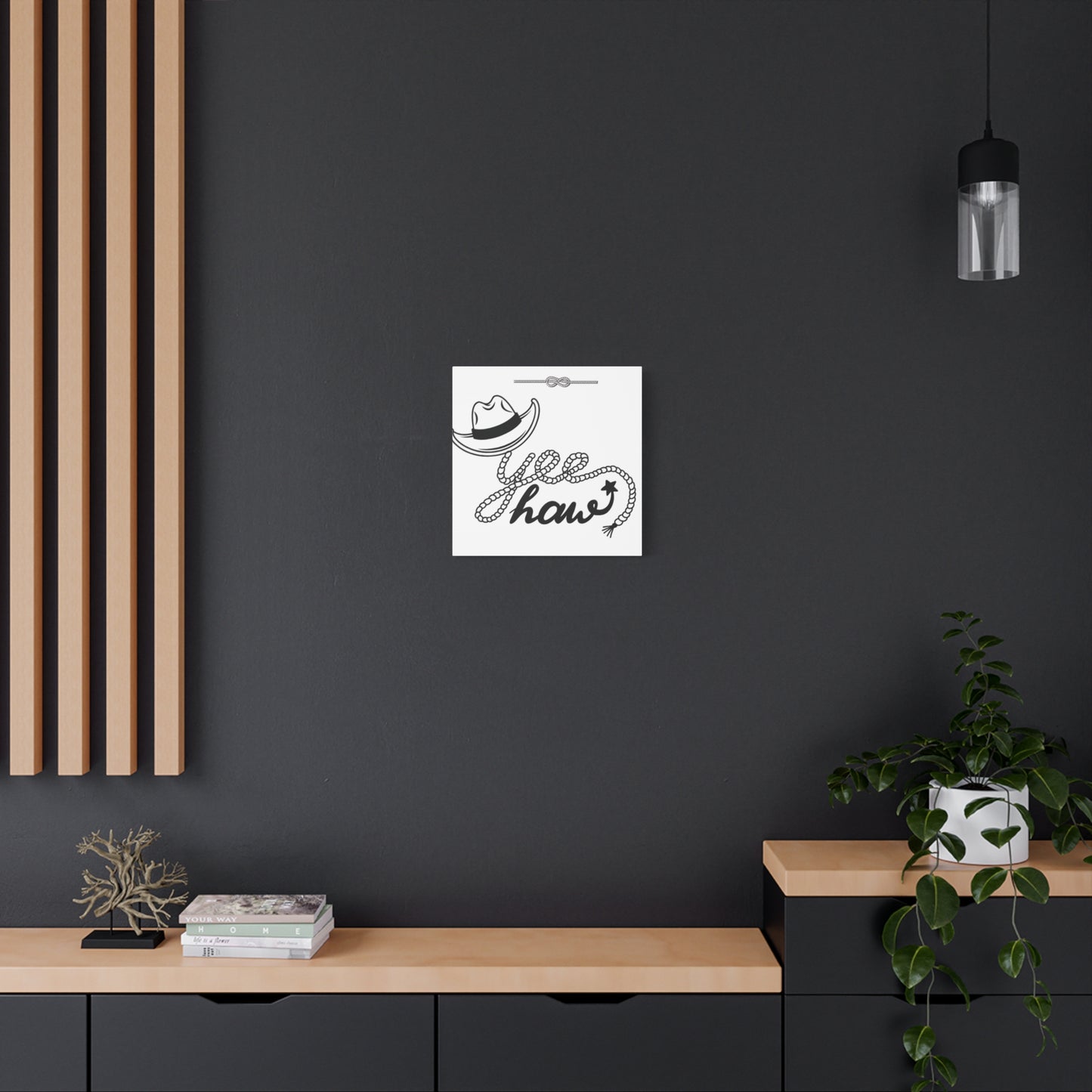 Yeehaw Corral Canvas Art - Stretched Matte Wall Decor