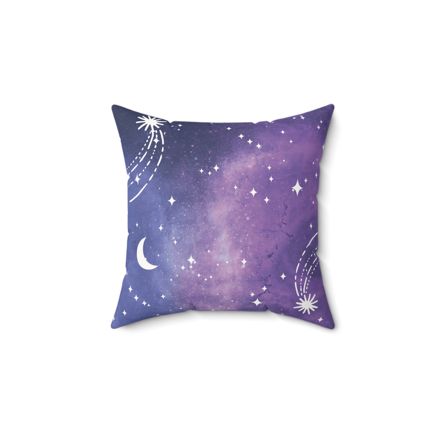 Galactic Wonder Faux Suede Square Pillow