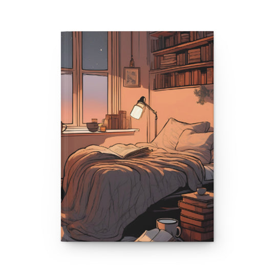 Cozy Bedroom Hardcover Journal - Perfect for Reflection and Inspiration