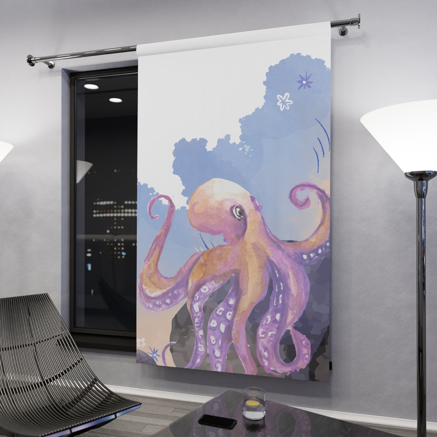 Wild & Wonder Curtain, Octopus