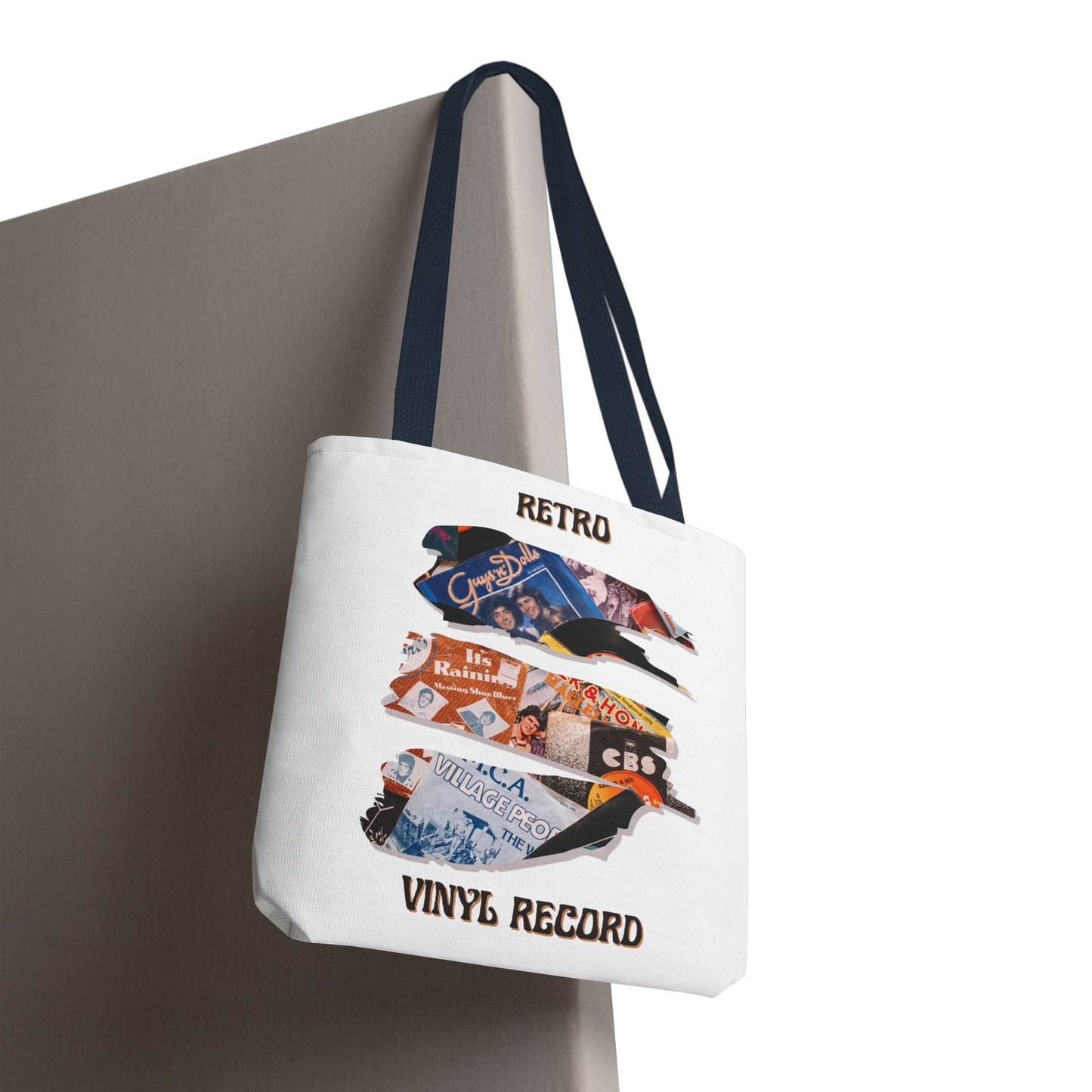 Retro Vinyl Record Tote Bag