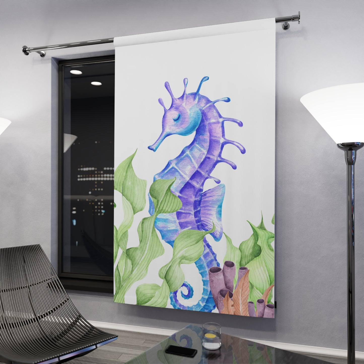 Wild & Wonder Curtain, Sea Horse