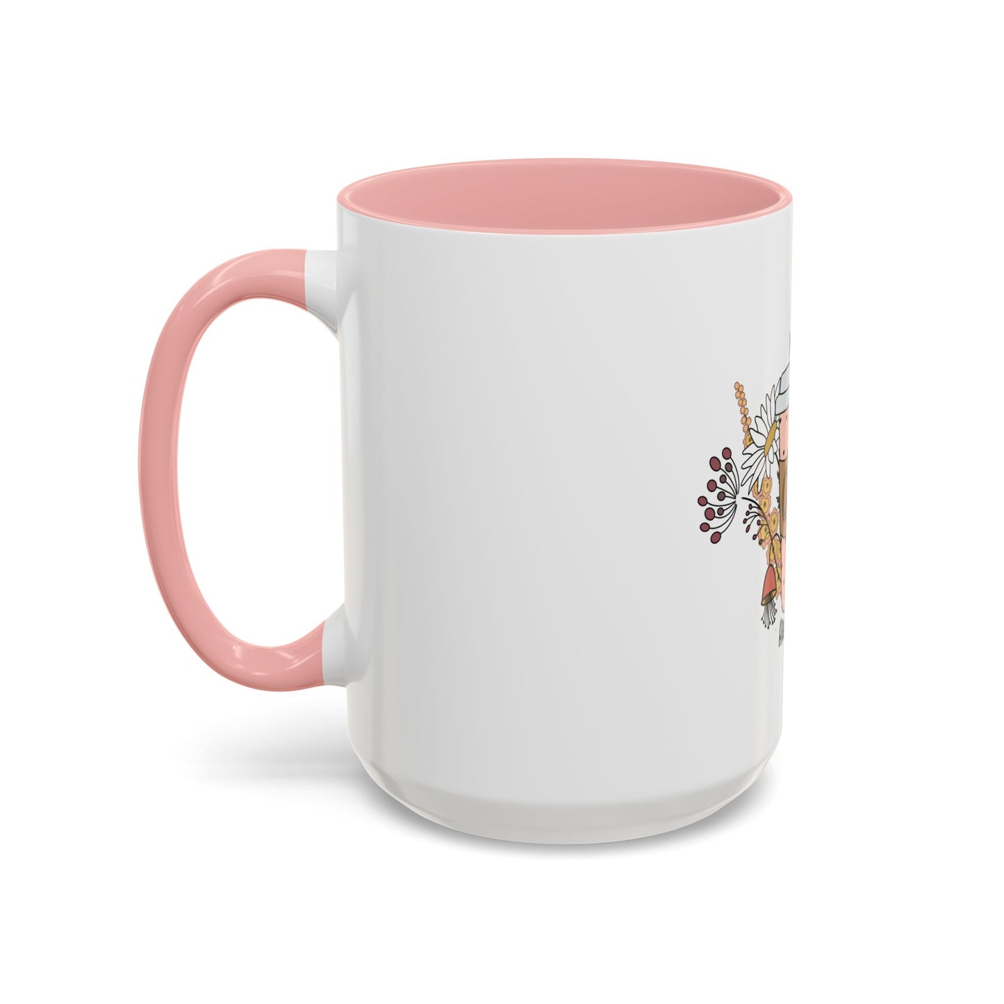 Me & Coffee Are a Thing Mug - Floral Accent Coffee Cup