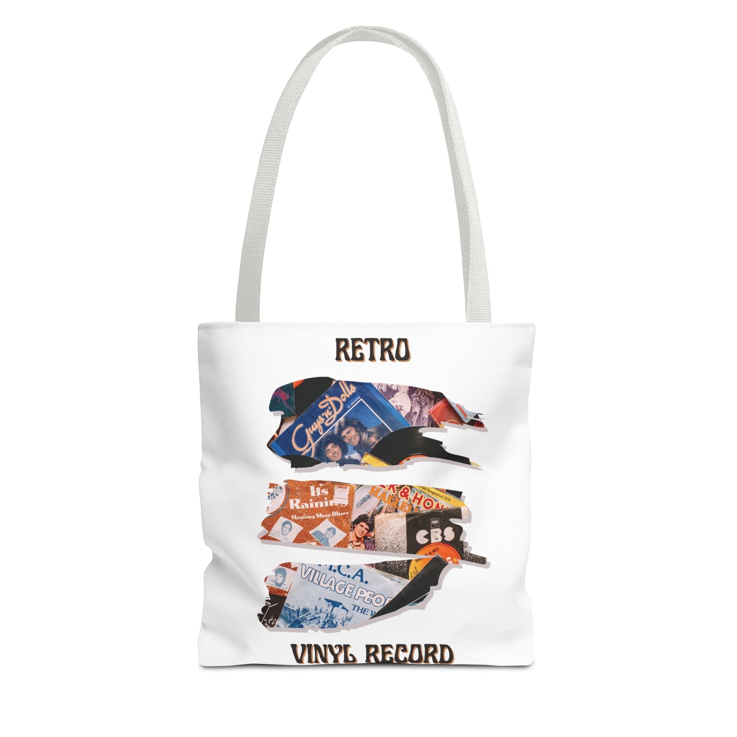 Retro Vinyl Record Tote Bag
