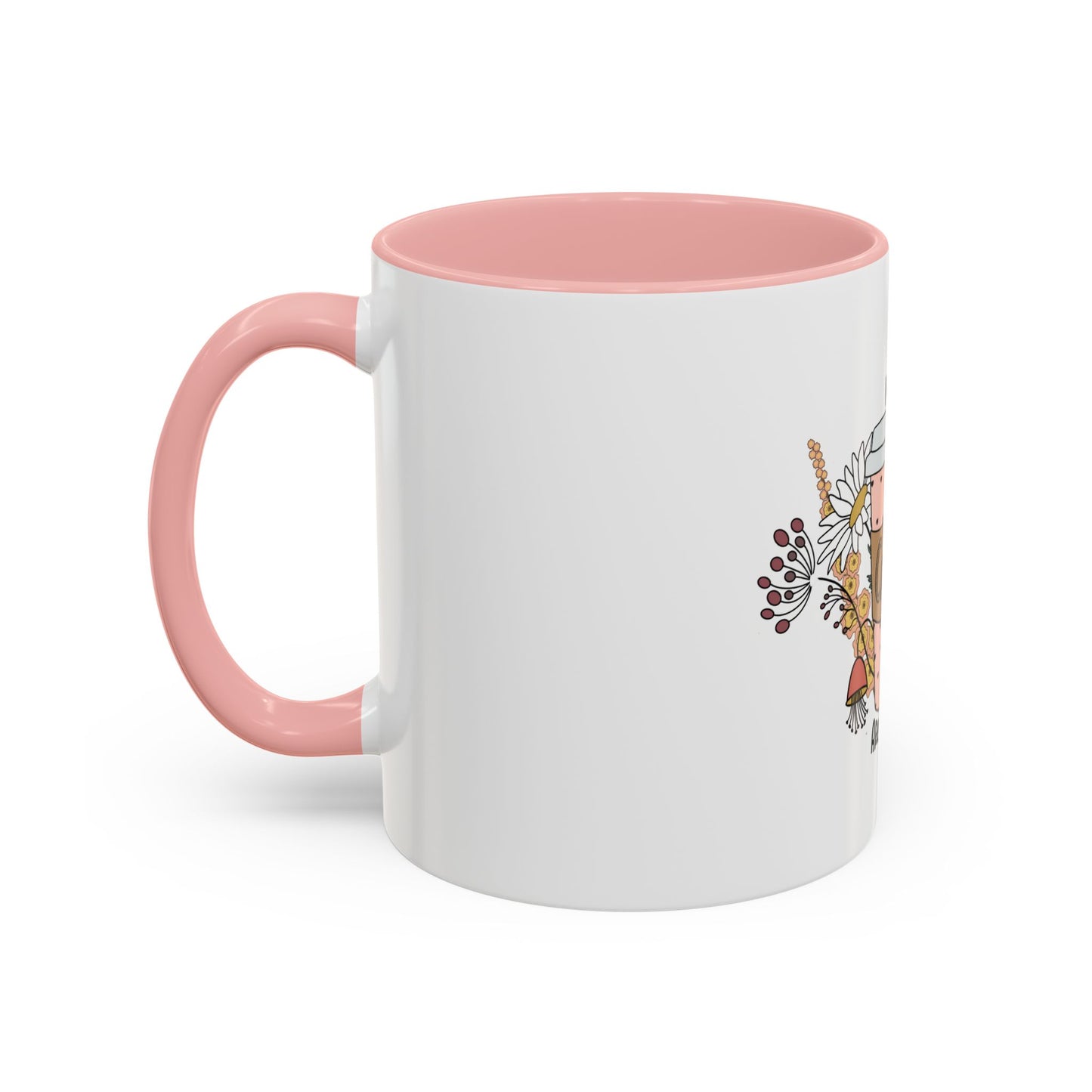 Me & Coffee Are a Thing Mug - Floral Accent Coffee Cup