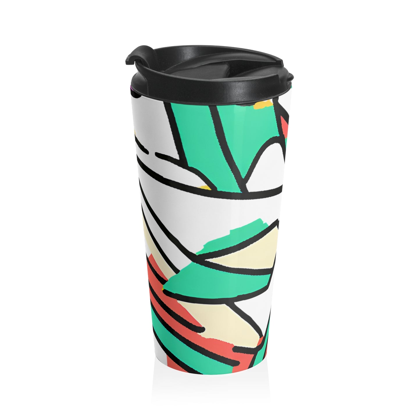 Colorful Stainless Steel Travel Mug - Stylish Drinkware for On-the-Go