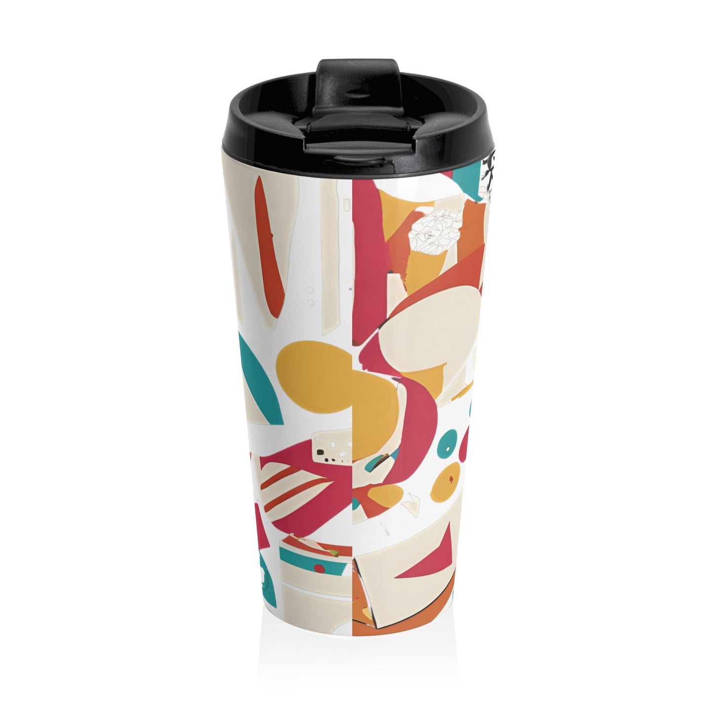 Colorful Abstract Stainless Steel Travel Mug