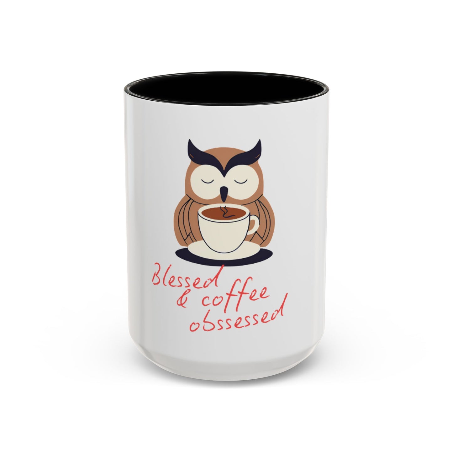 Blessed & Coffee Obsessed Mug - 11 & 15oz Ceramic Coffee Cup for Coffee Lovers
