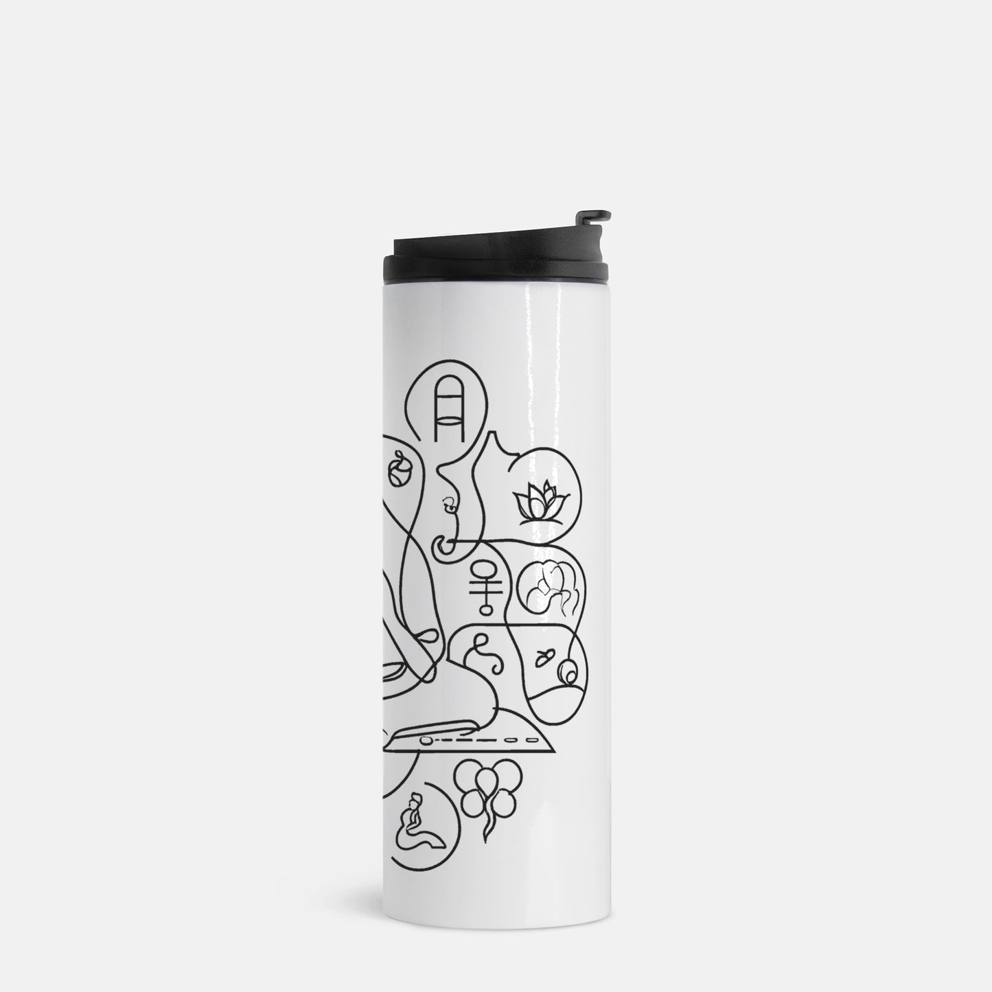 Doodle Meditate Thermal Tumbler 16 oz.