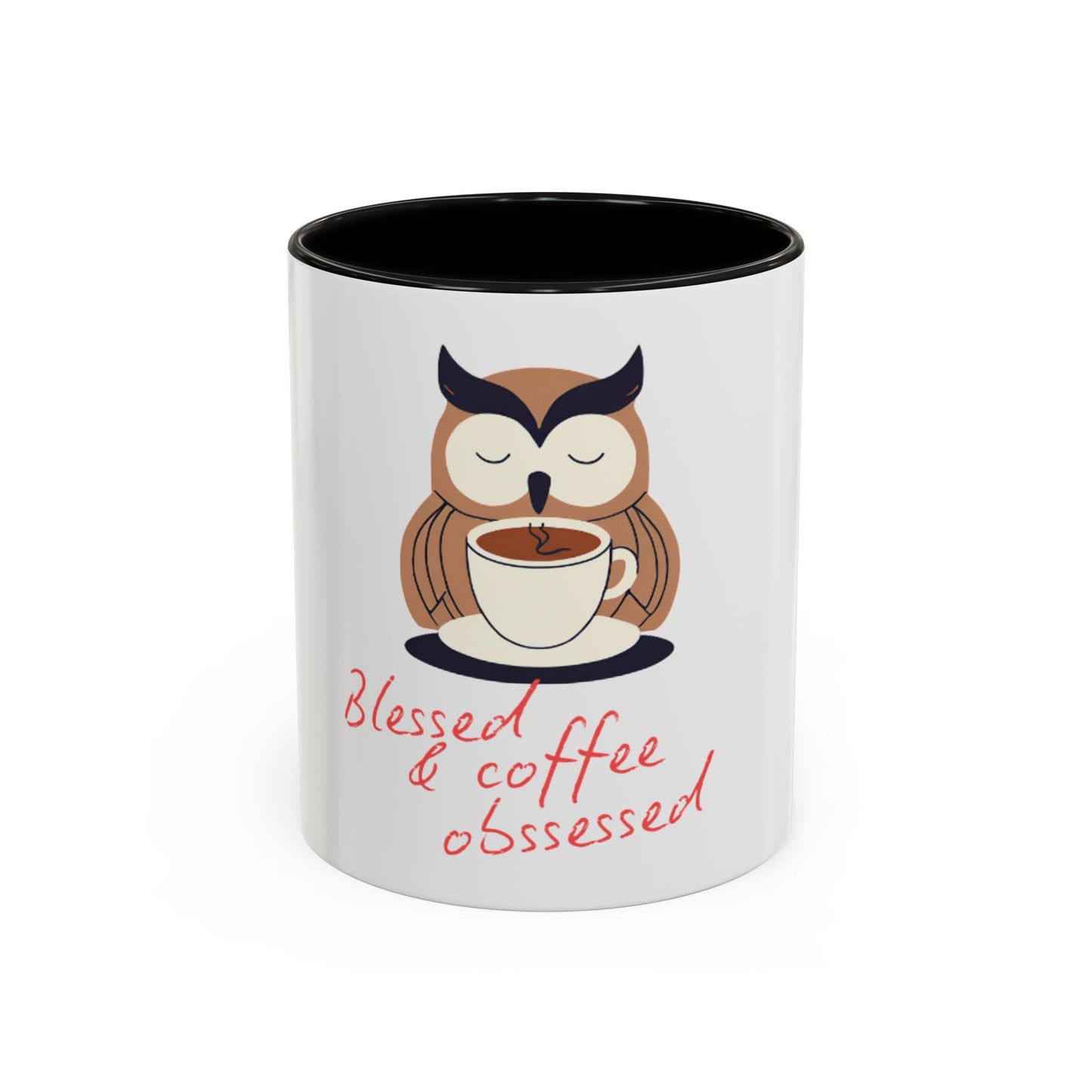 Blessed & Coffee Obsessed Mug - 11 & 15oz Ceramic Coffee Cup for Coffee Lovers