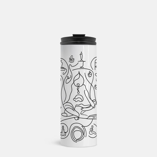 Doodle Meditate Thermal Tumbler 16 oz.