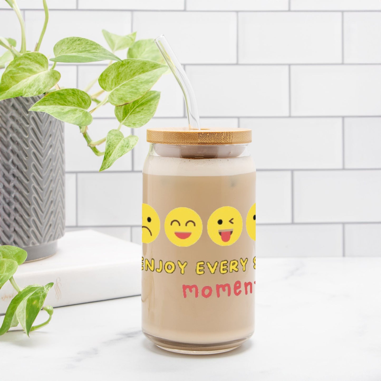 Enjoy the Moment Glass Can 16oz
