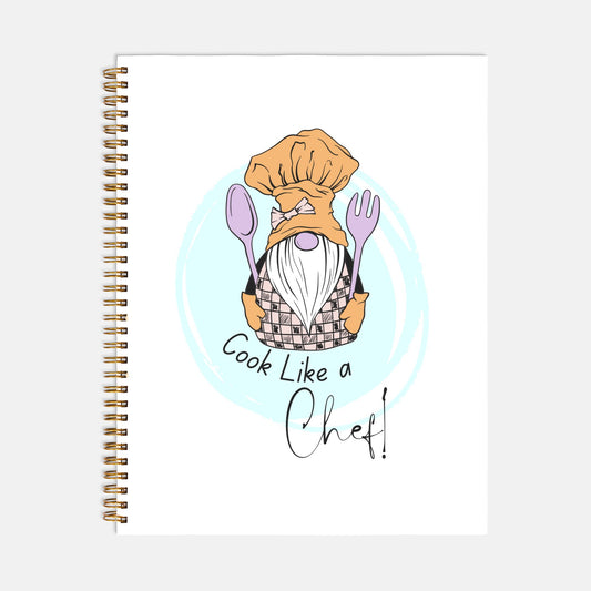 Gnome Chef Recipe Spiral Book