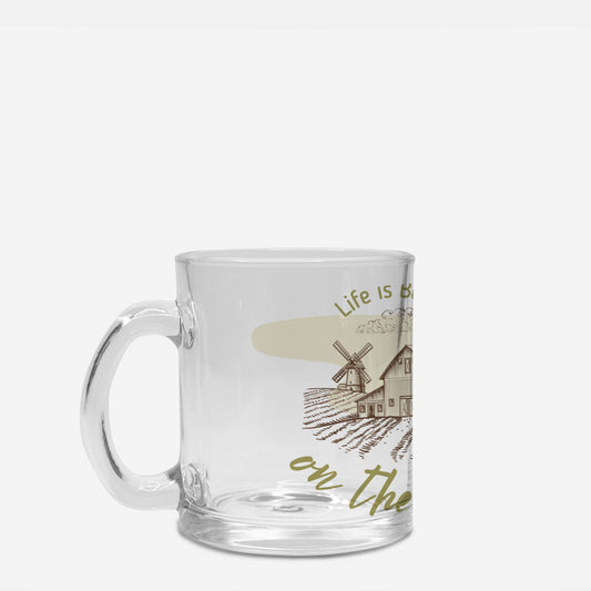 On the Farm Mug Glass