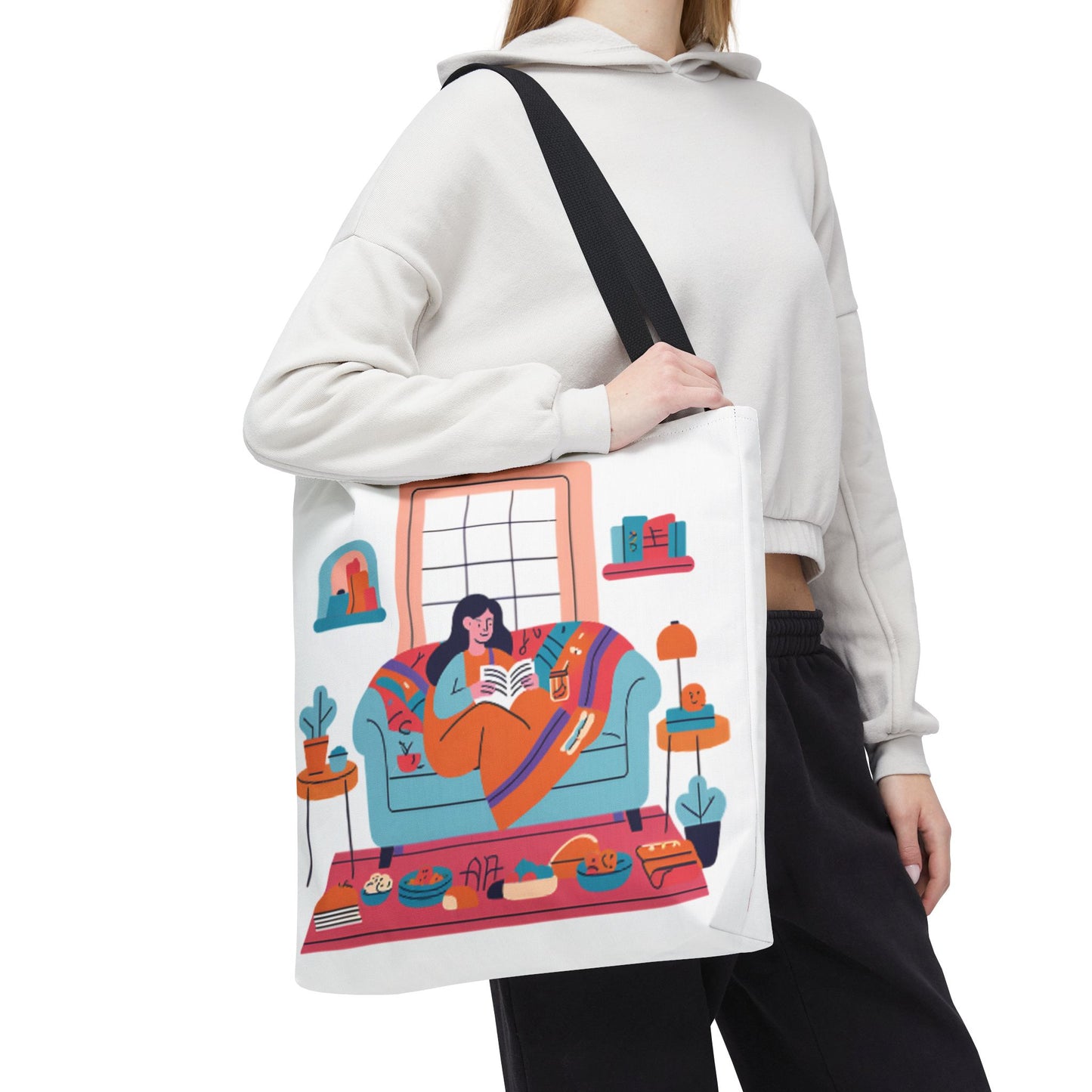 Cozy Reading Tote Bag