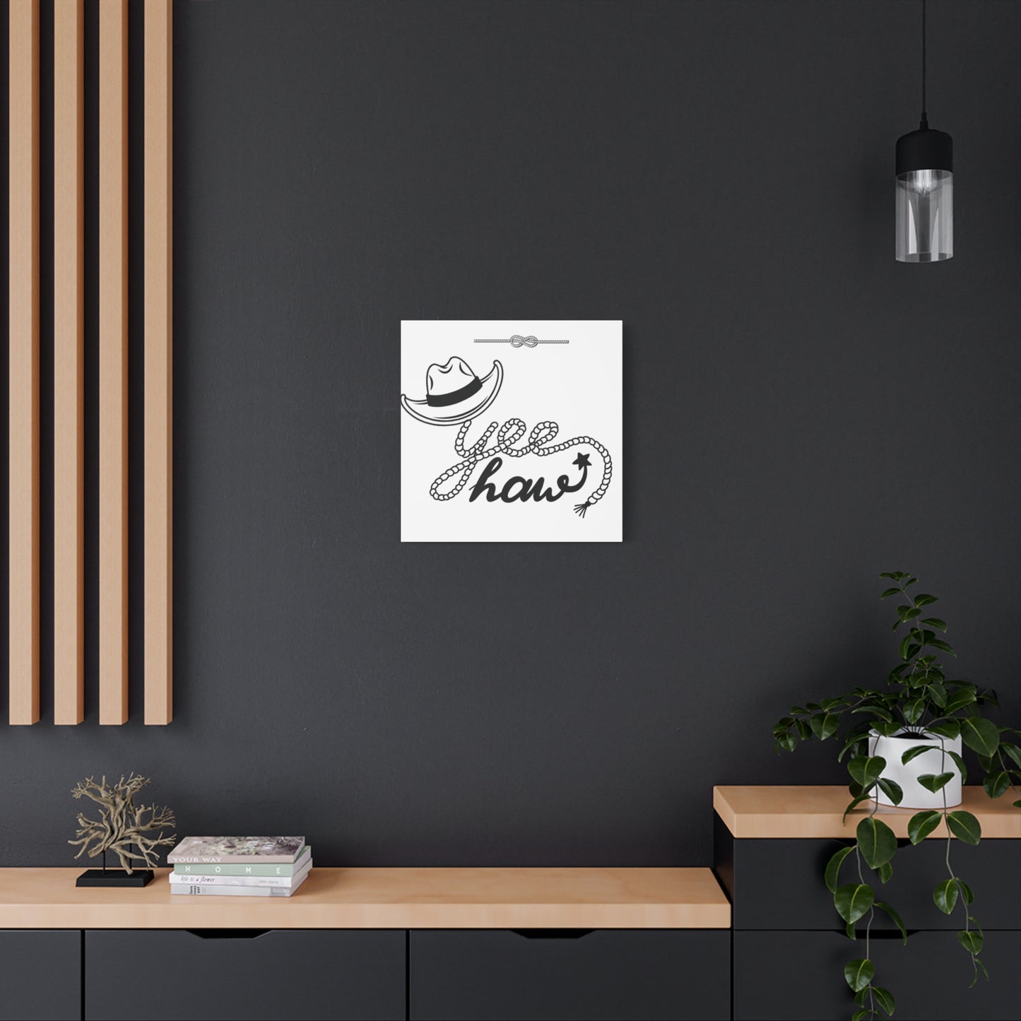 Yeehaw Corral Canvas Art - Stretched Matte Wall Decor