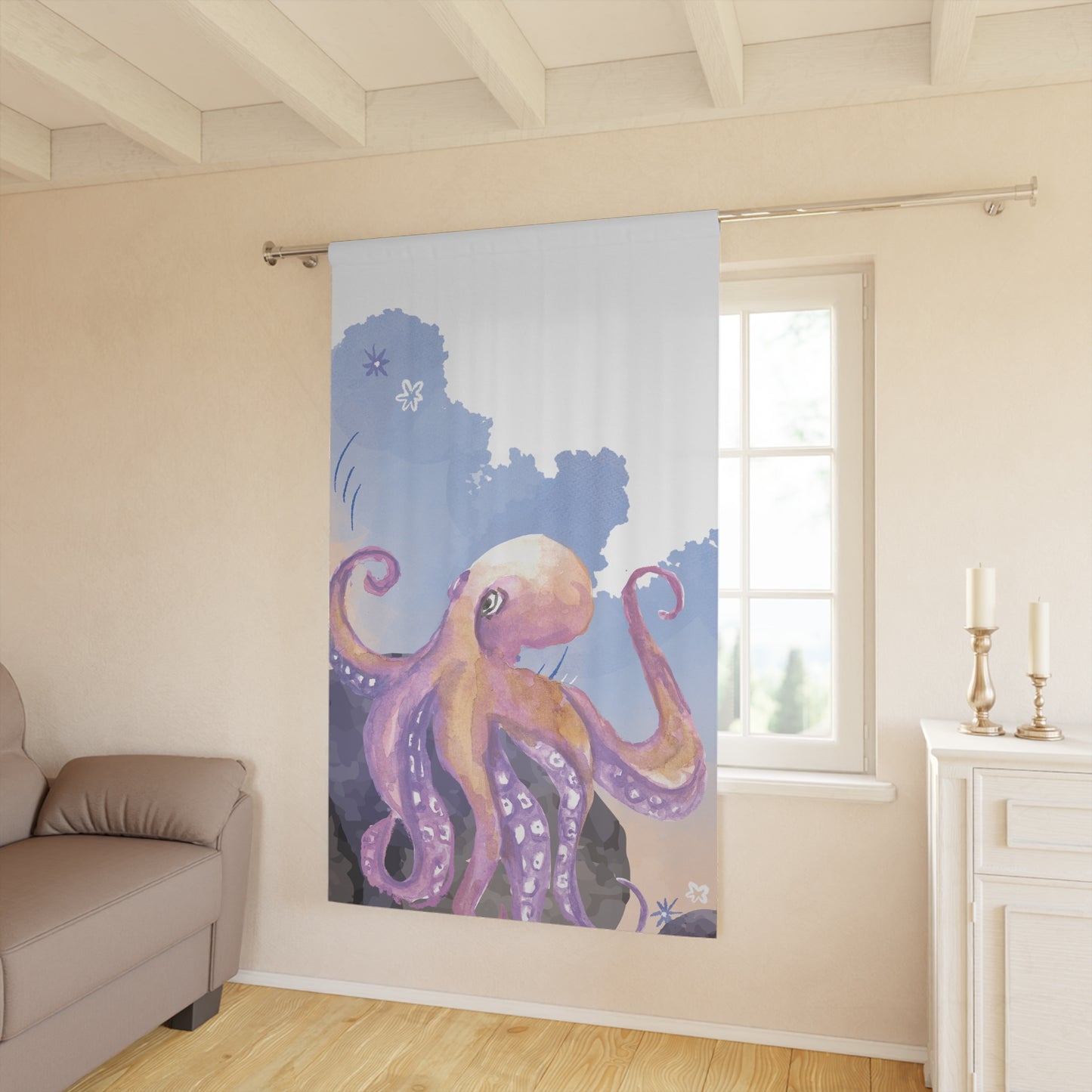 Wild & Wonder Curtain, Octopus