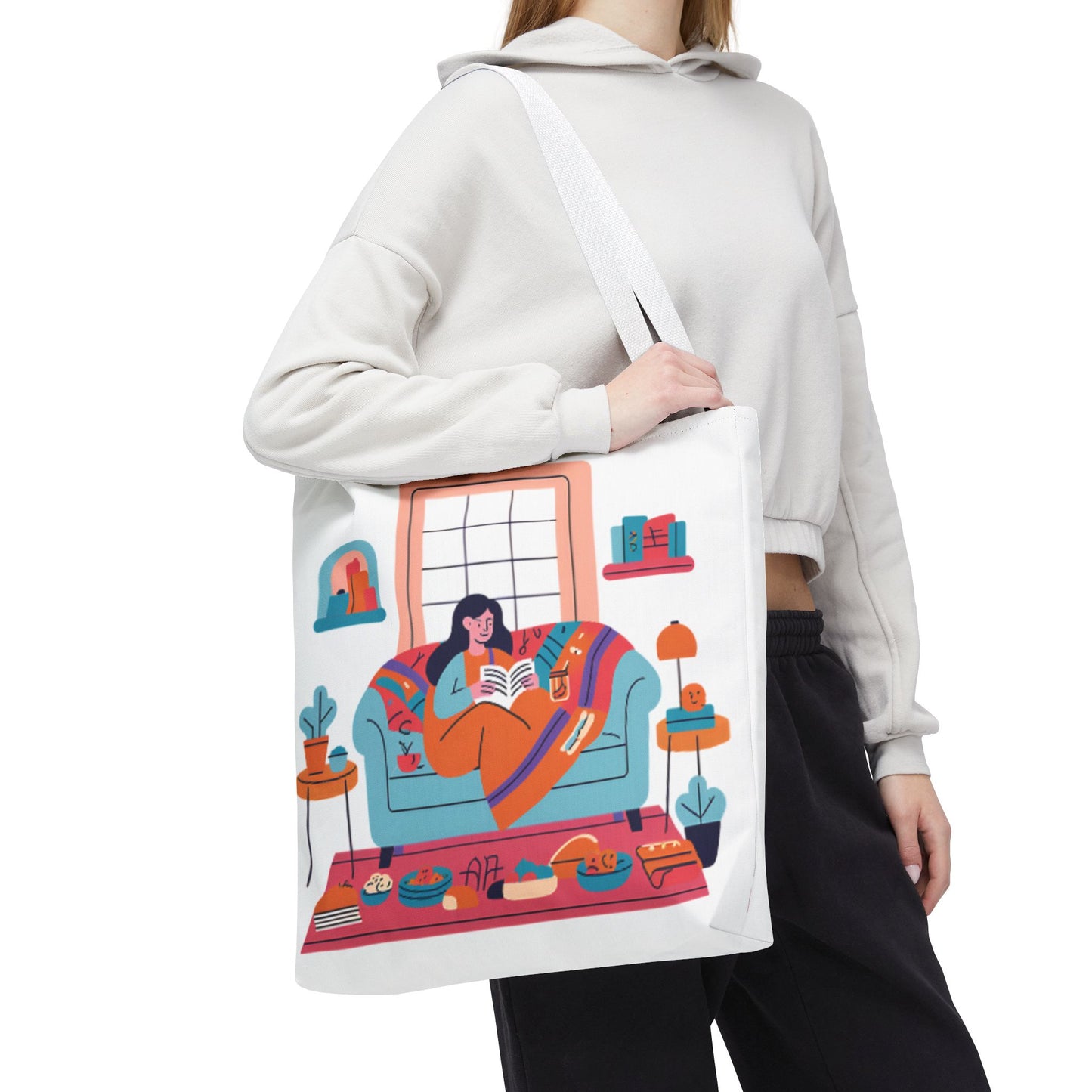 Cozy Reading Tote Bag