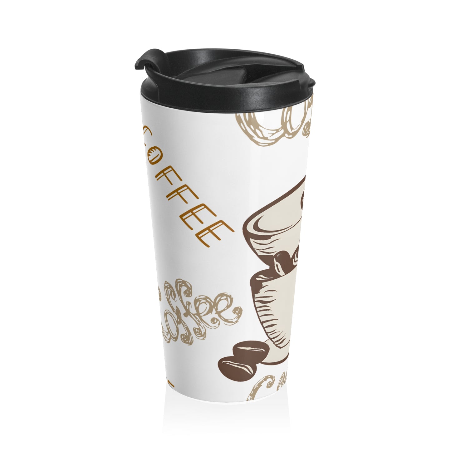 Coffee Lovers Stainless Steel Travel Mug - Perfect for On-the-Go!