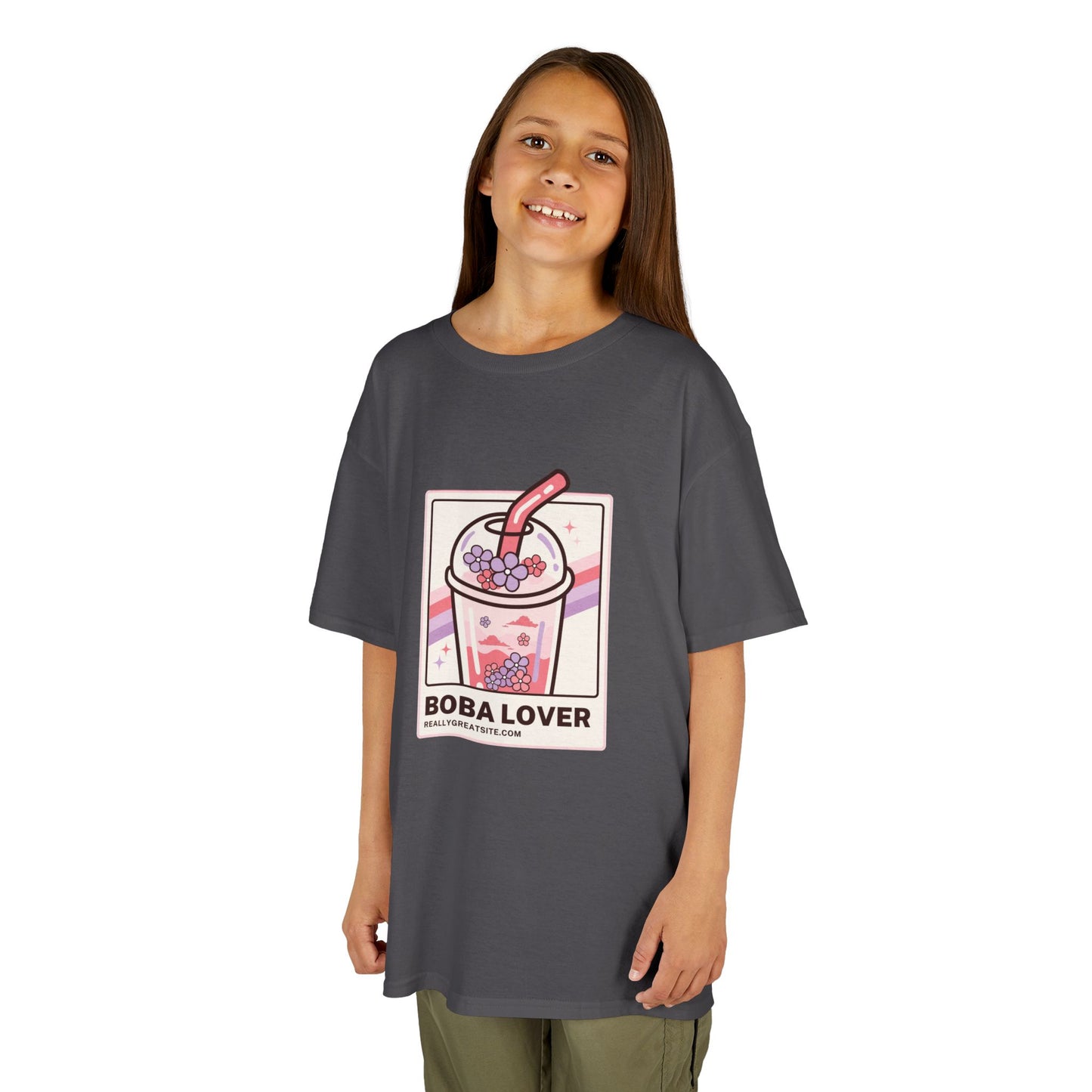 Boba Lover Kids Tee - Fun Cotton Shirt for Beverage Enthusiasts