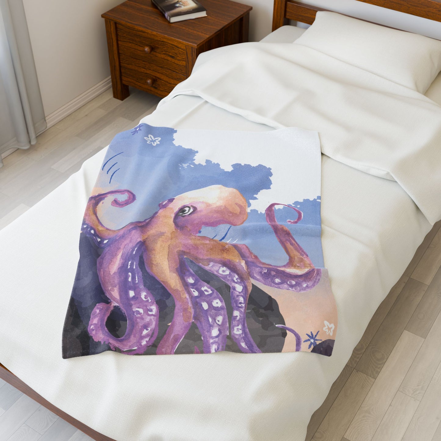 Wild & Wonder blanket, Octopus