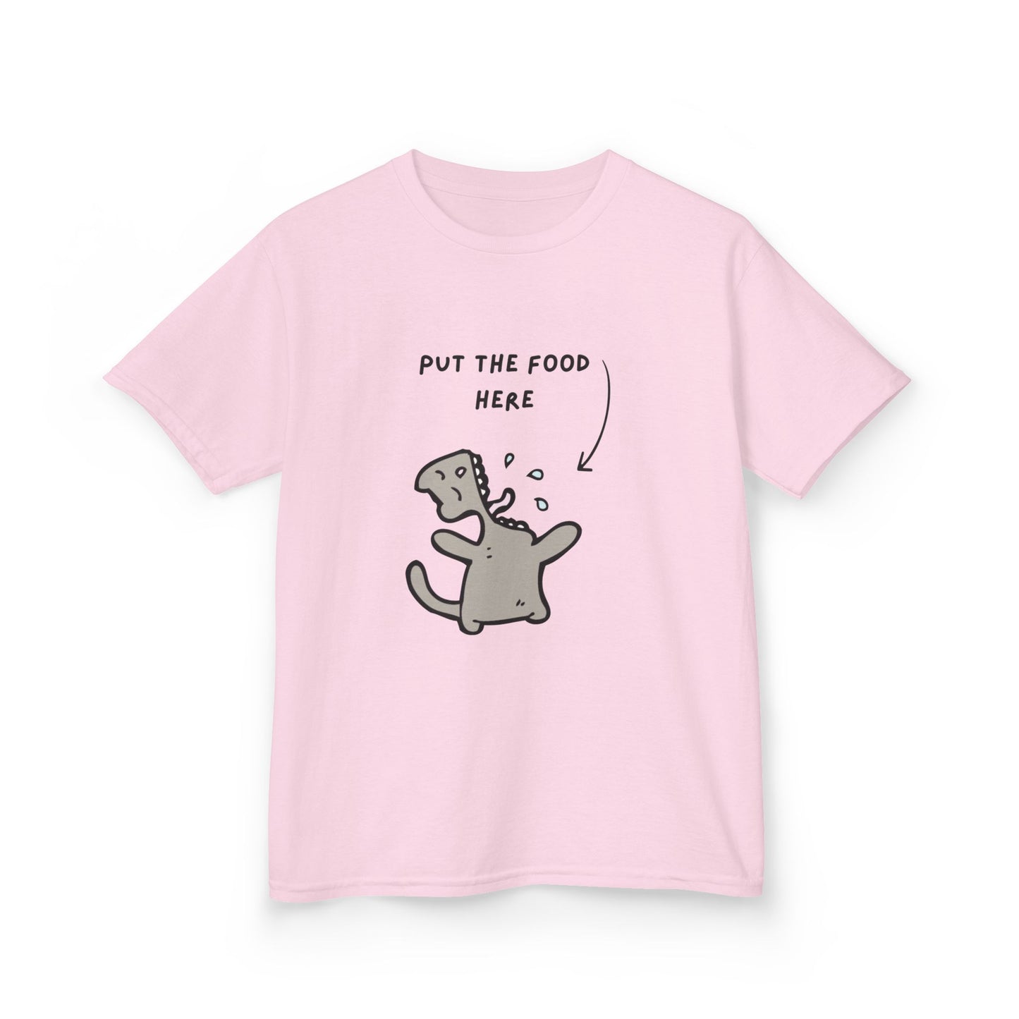 Cute Kids T-Shirt: 'Put the Food Here'